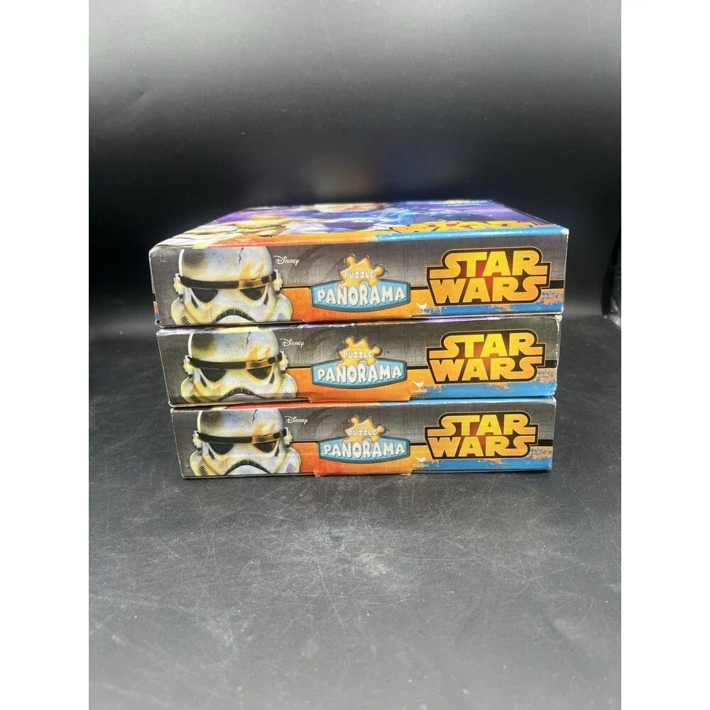 Star Wars Puzzle Panorama Set 3-in-1 211 pcs Cardinal Disney Sealed NIB